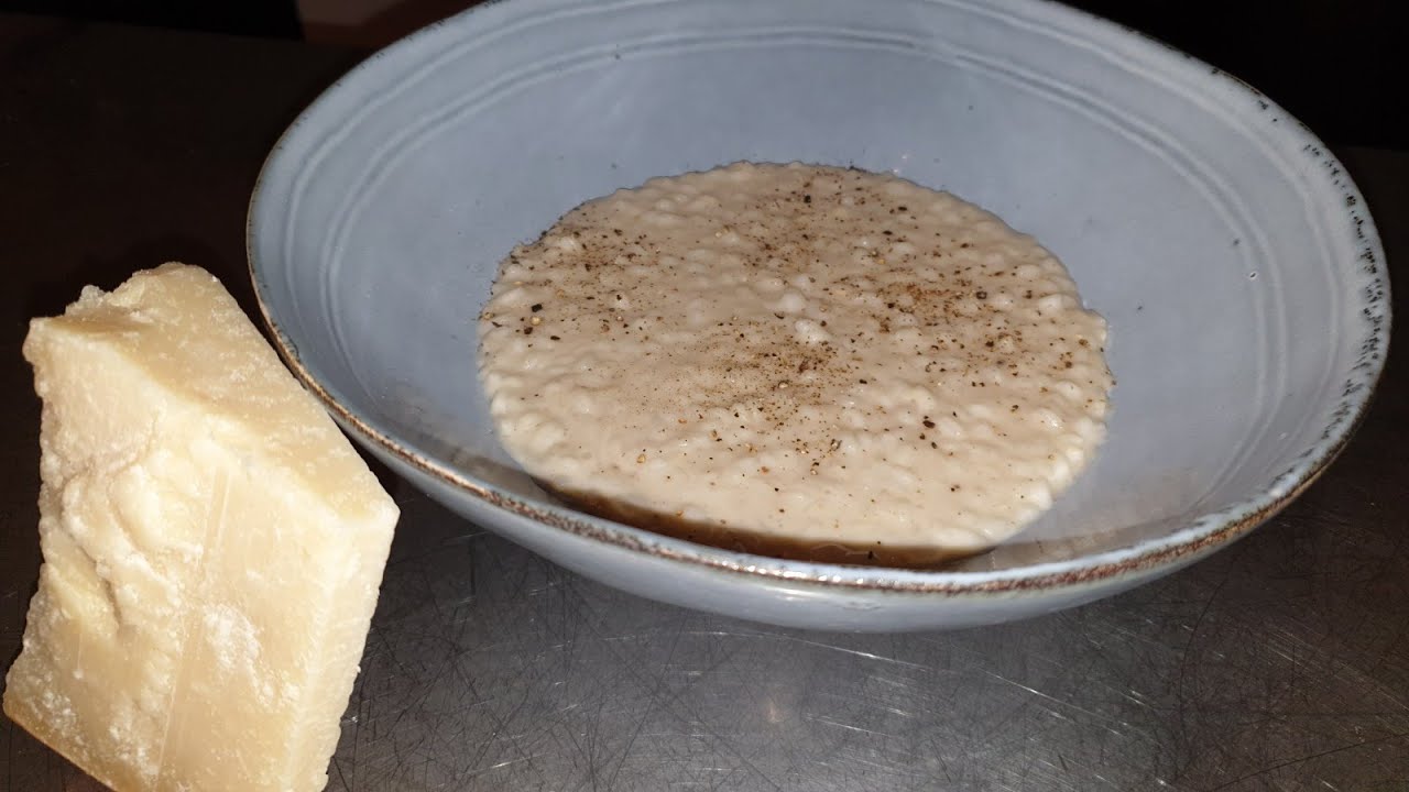 Risotto cacio e pepe da un'idea di Massimo Bottura YouTube