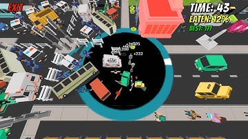 Hole.io [Void.io] Map Control: 100.00% - Big Hole WORLD RECORD