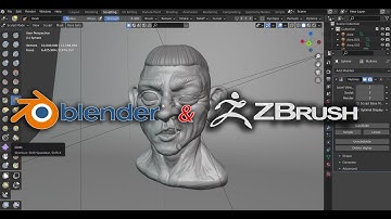 Tự Học 3D Online - So Sánh Sculpt In Blender & Zbrush