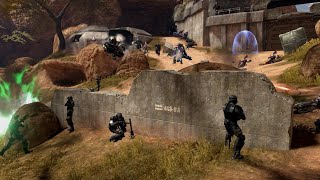 UNSC siege the COVENANT Fortress - HALO 3 AI BATTLE