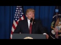 President Donald Trump´s statement - Syria