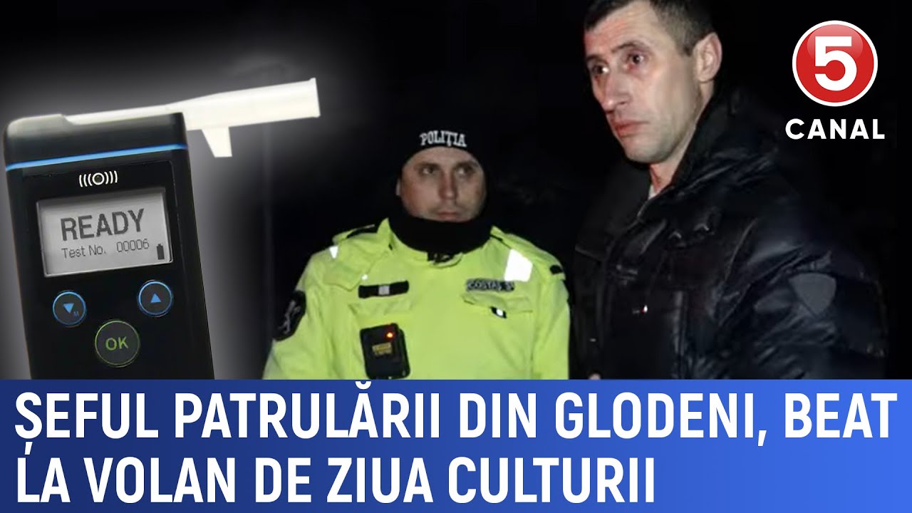 Șeful patrulării din Glodeni, beat la volan de ziua culturii