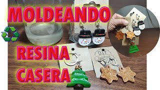 Como hacer RESINA casera navideña