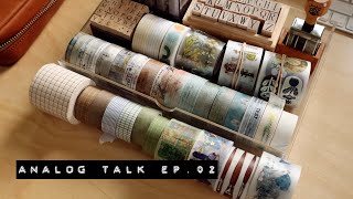 analog talk ep.02 ✸ stationery declutter update, playing with fountain pens & my new travel kit