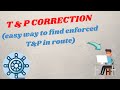 T and p correction  an easy way to find enforced tp in our route