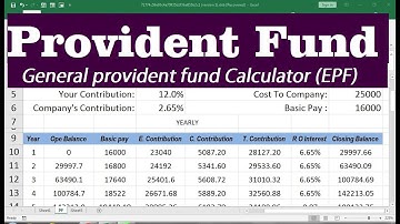 general provident fund calculator in excel