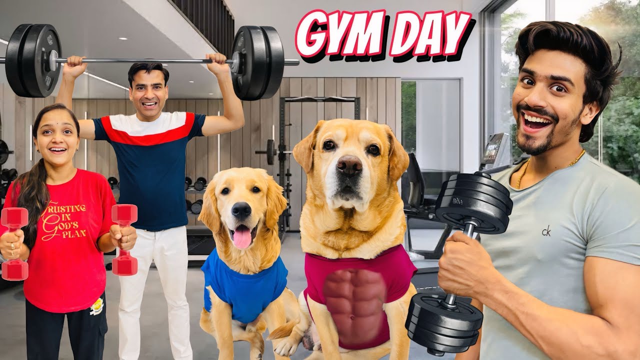 A Day In Gym With Family | Leo or Reo Ne Kari Exercise | Anant Rastogi