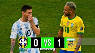 Brazil vs Argentina | 0-1 | Extended Highlights & Goals | Copa America 2021 Final