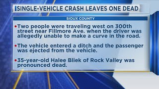 Single-vehicle crash leaves one dead