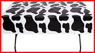 Rhode Island Novelty 54 Inch x 72 Inch Cow PNT Plastic Tablecloth One Per Order