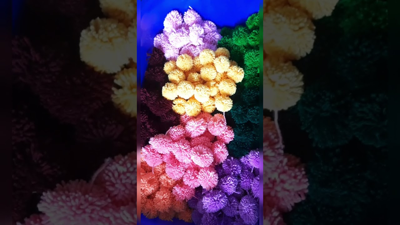 Crafting my way to colorful smiles Tiny balls of happiness 🌈 💕#CreativeTime #HandmadeJoy