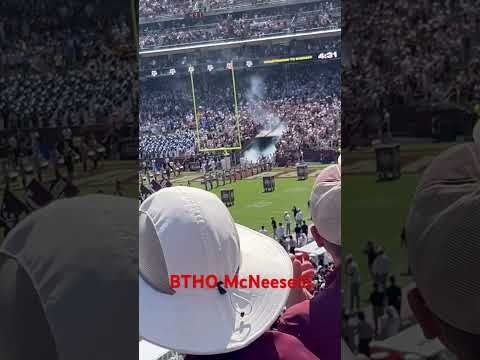 Texas A M Football Entrance Power Vs McNeese TAMU TexasA M BTHO McNeese