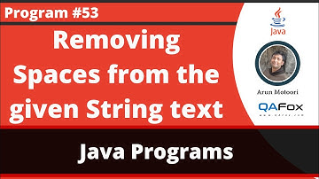 Java program to remove white spaces in the given string text
