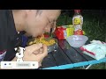 (ĐẦU TIÊN) 12H THỬ THÁCH CẮM TRẠI VS NẤU ĂN BÊN BỜ SUỐI - Eatshow, Camping eating spicy noodles