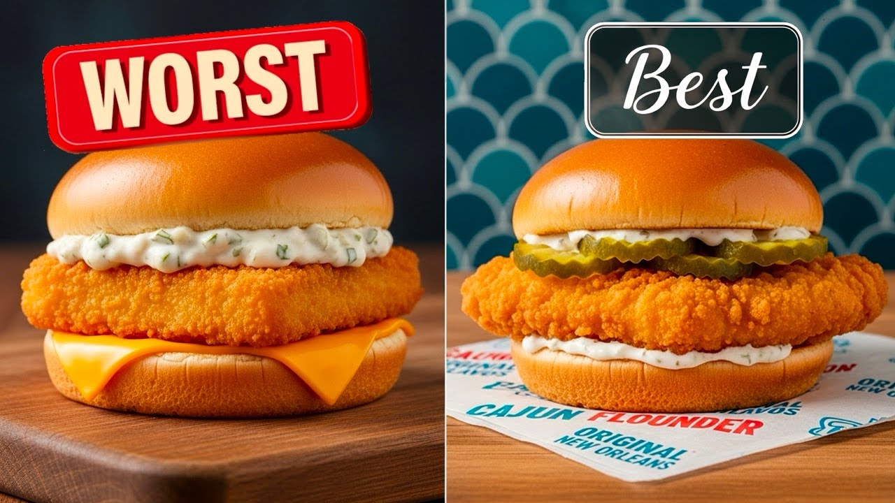 Fast Food Fish Sandwiches RANKED Worst to Best - YouTube