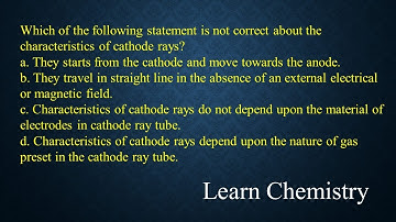 Which of the following statement is not correct about the characteristics of cathode rays?