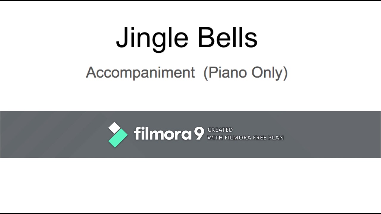 Jingle Bells - Piano Accompaniment (Piano Only) - YouTube