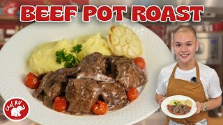 BEEF POT ROAST & MASHED POTATOES! Another holiday handaan idea!