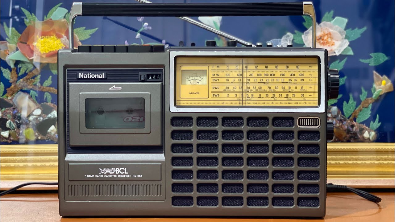 Radio Cassette National RQ-554 Mono Giá 2tr5 Đài ngang 40 cao 26cm