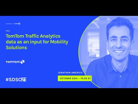 TomTom Traffic Analytics Data as an Input for Mobility Solutions | Jonathan Americo | TomTom