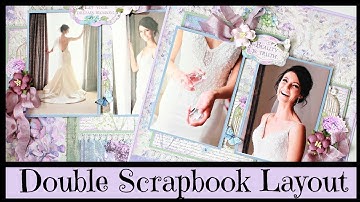 Double Scrapbook Layout Tutorial ~ Stamperia Hortensia