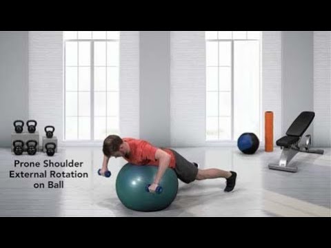 NASM Edge App Workout: Activation Ball Prone Shoulder Ext Rotation NASM Edge App Workout: Activation Ball Prone Shoulder Ext Rotation