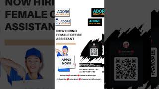 Adore Job Opportunity for Female Office Assistant.9346564789 for more details #urgentrequirement #jo