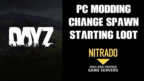 DAYZ PC: How To Change New Player Spawn Loot Items Loadout Nitrado Private Server Mod Guide