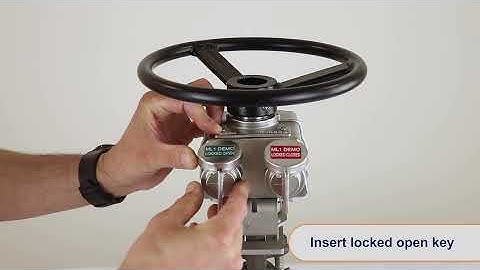 Multiturn interlock for handwheel operated valves