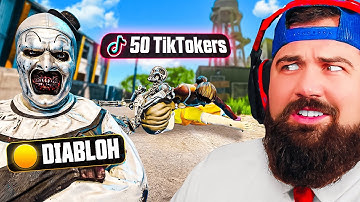 Kunnen 50 YY TIKTOKERS Diabloh verslaan?