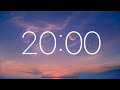 20 minute timer  relaxing sunset music