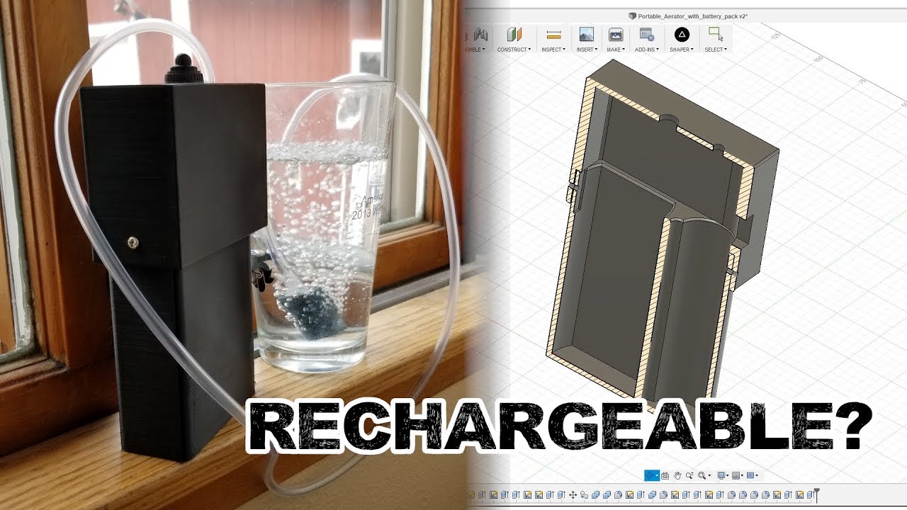 Rechargeable Live Bait / Minnow Aerator YouTube