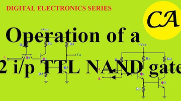 Operation of a two input TTL NAND gate