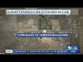Baby found in running car outside store