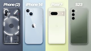 Nothing Phone 2 vs iPhone 14 vs S23 vs Pixel 7 - BEST 2023 Value Phone