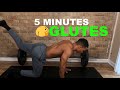 5 Minute Home GLUTES Workout (No Equipment) | Follow Along