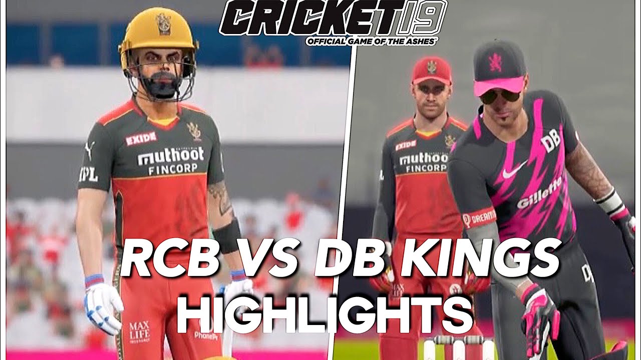 RCB vs DB Kings | T10 Championship Game #1 Match Highlights - Cricket 19 PS4 Gameplay