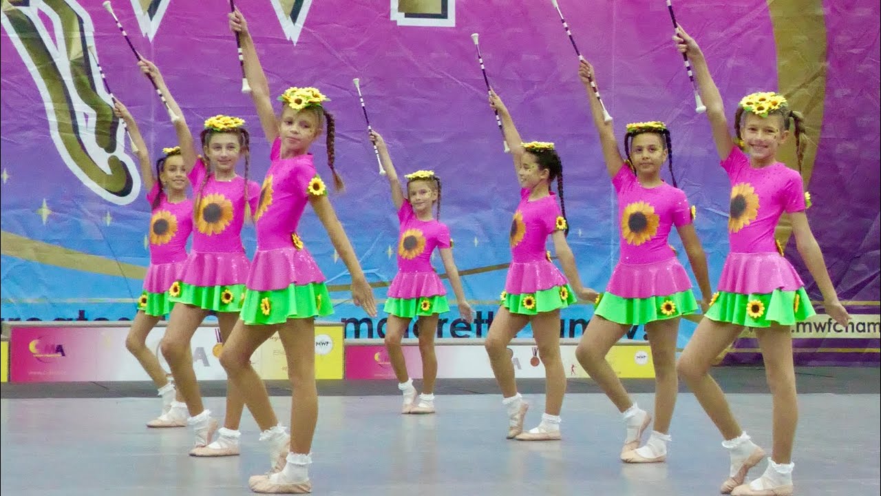 Majorettes *PLESNI KLUB A Zagreb* - mini BATON cad -  European Majorette Championship - Liberec 2024
