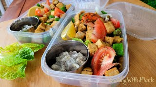 Easy Vegan Meal Prep: Tofu Greek Salad With Coconut Tzatziki... You Won't Believe It's Vegan!