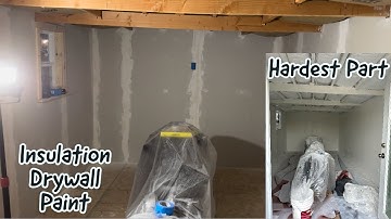 Building the Ultimate Man Cave! Part 3 (Insulation, Drywall, Window Trim & Paint)