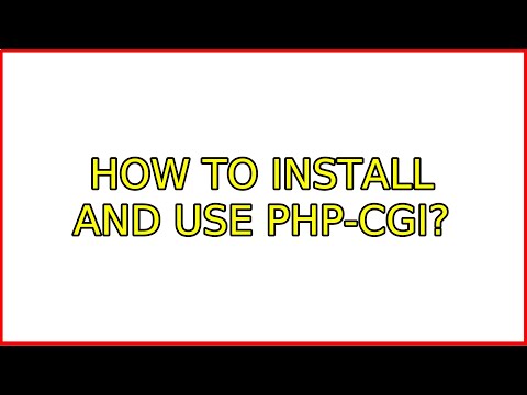 Ubuntu: How to install and use php-cgi?