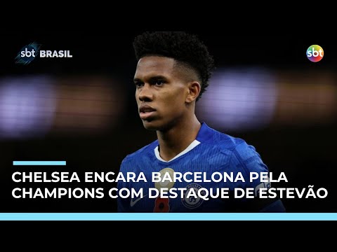 Video com-destaque-de-estevao-chelsea-enfrenta-barcelona-pela-champions-league