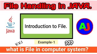 File handling in java in hindi | what is file handing