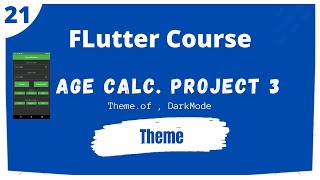 21 - Flutter Course : Build complete app p3 (Theme.of and dark mode)