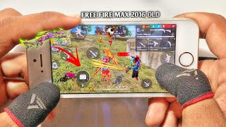 Iphone 5s Free Fire Gameplay ⚙️Settings Free Fire max HUD+DPI+ MACRO 1 gb ram🔥Part-1