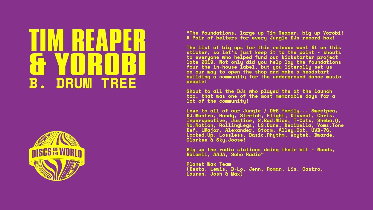 Ver Tim Reaper & Yorobi 'Drum Tree' (Discs Of The World) no YouTube Ver Tim Reaper & Yorobi 'Drum Tree' (Discs Of The World) no YouTube