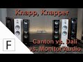 So knapp war es noch nie! - Canton Townus vs. Dali Opticon vs. Monitor Audio Silber! (Hifi Test)