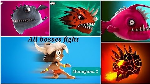 Manuganu 2 gameplay all worlds boss fights