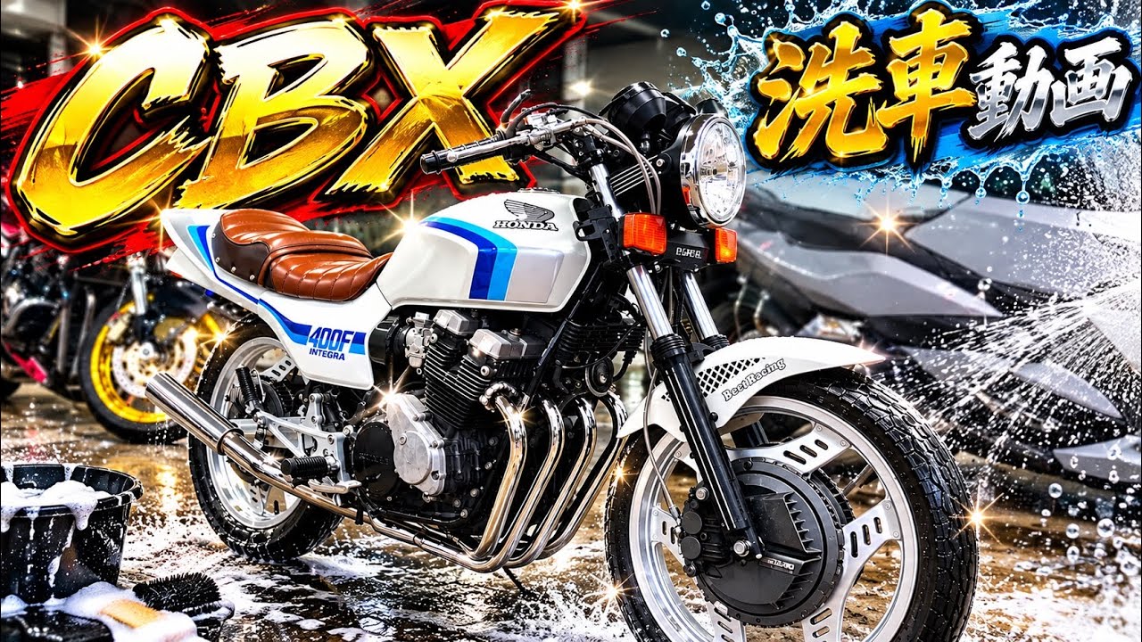 CBX400F] Deep Cleaning a Classic Bike! Making My Beloved Ride