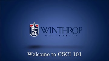 Welcome to CSCI 101